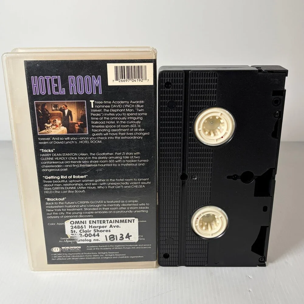Hotel Room VHS 1993 David Lynch Drama Anthology Worldvision Home Video - Picture 3 of 5